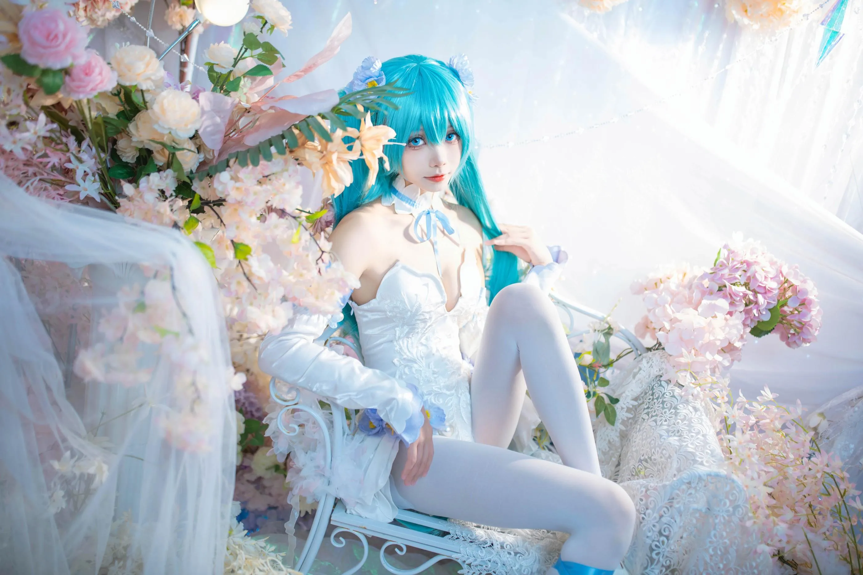 艾西Aiwest – NO.011 初音 粉蝶花 [42P]插图7